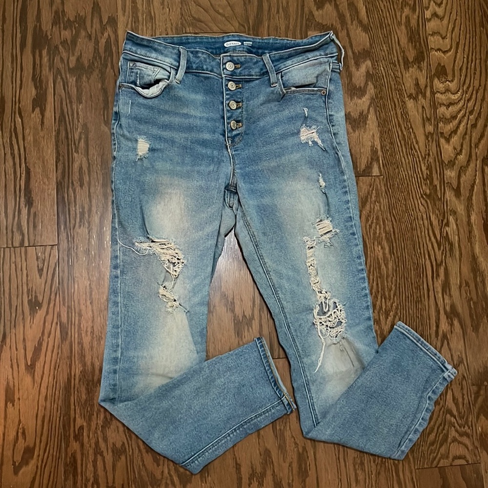 Old navy distressed jeans. Size 10.
